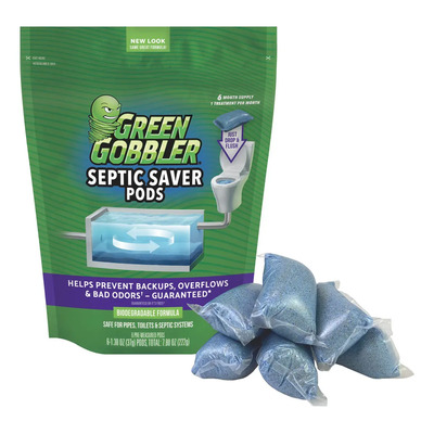 Tratamiento Del Tanque Séptico Green Gobbler Para El Mantenimiento Del Tanque Séptico | Reducir Las Grasas, Grasas, Aceites Y Olores | Suministro De 6 Meses | Meses sin interés