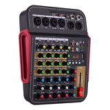 Mesa De Mezclas Mixer Audio Tm4 Con Función Digital De 4 Can