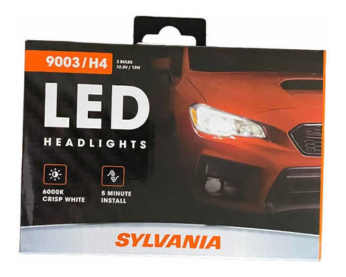 Juego Focos Led H4 Headlights Osram Sylvania Más Luz 6000 K