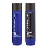 Shampoo Tonos Cobrizos Matrix + Enjuague Brass Off X300ml