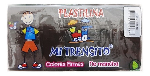 Plastilina Barra Mi Trensito Negro  250gr