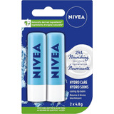 Blíster 2 Pzas Nivea Labello Hydro Care Bálsamo Labial 4.8 G