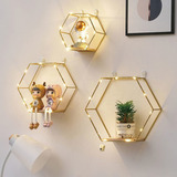 Liywall - Estantes Flotantes Hexagonales, Decoracin De Pared