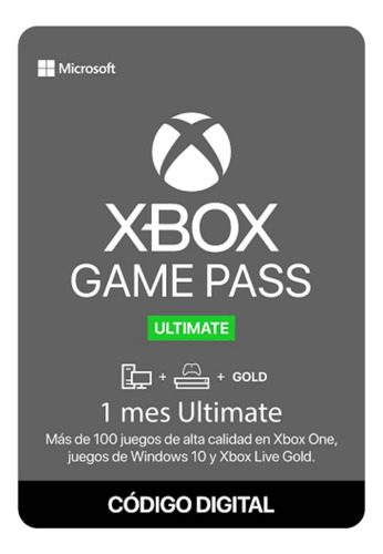 Xbox Game Pass Ultimate  1 Mes Subscripción