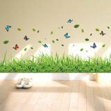 Ufengke® Pegatinas De Pared De Mariposas Y Flores De Hierba 