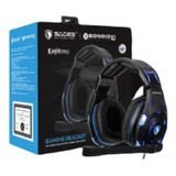 Audífonos Gamer Sades Diadema Alámbricos Knight Pro Negro