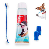 Kit Set Cepillo De Dientes Y Crema Dental Perros Mascotas 