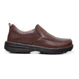 Sapato Masculino Em Couro Comfort Shoes - Ref. 8001