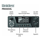 Uniden Pro505xl 40 Canales Cb Radio, Pro-series, Diseño Comp