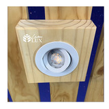 Lampara Techo Madera Rustica Led Incorporado 7w Cobertizo 