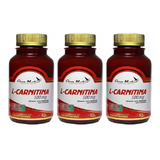 L- Carnitina Pura Gm 3 Frascos 270 Capsulas. Fitness Gym Sabor 3 Frascos/ 3x90 Capsulas