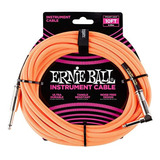 Ernie Ball Instrument Cable, Anaranjado Neón