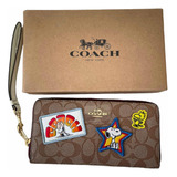 Cartera Coach X Snoopy Mujer Marrón