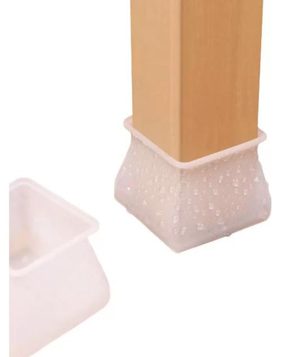 Kit 4 Peças Proteção De Silicone Para Mesa E Pé De Cadeira