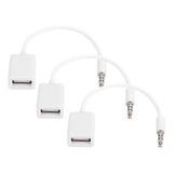 3×cable Conversor Auxiliar Usb Para Decodificación Coche