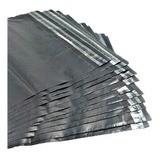 100 Sobres Bolsas Ecommerce Lisos Negro  C/adhesivo 30x40+5