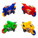 Moto Carrera Arrastre Juguetes Niños Interactivo Set X 4 Und