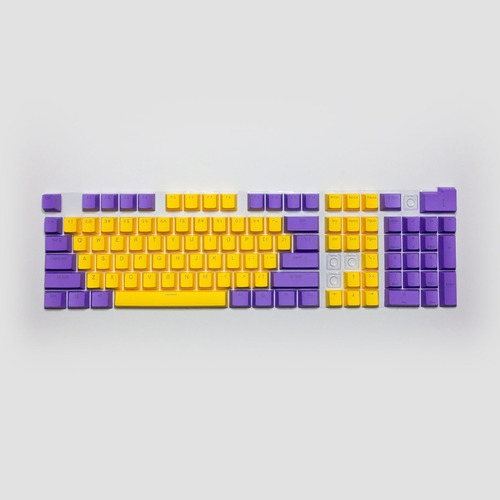 Keycaps Set Color Morado + Amarillo