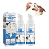 Removedor Spray De Limpeza Dental Para Cães Gatos 2 Peças