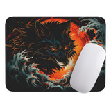 Mouse Pad Lobo Arte De Animales - 17cm X 21cm D18