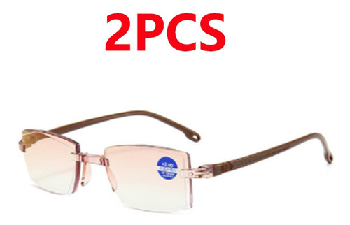 2pzas Óculos Presbiópicos Leitura Progressiva Anti-azul Luz