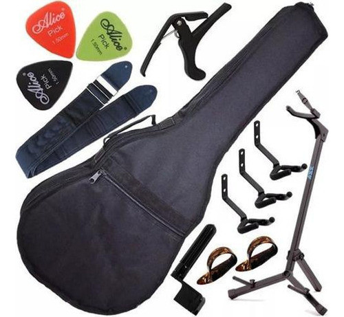 Kit Capa Acolchoada Violão Infantil Suporte G3s + Acessórios