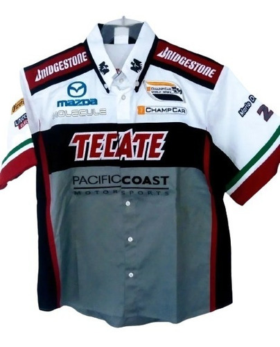 Camisa Tecate Escuderia Formula 1 Autos Mazda Bridgestone G 