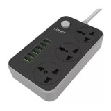 Zapatilla 220v Universal + 6 Puertos Usb Ldnio Sc3604