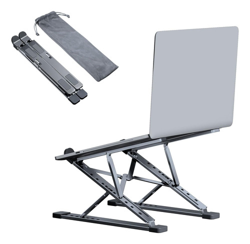 Soporte Elevado De Aluminio Doble Función Para Pc Portatil