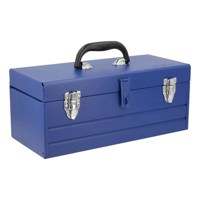 Caja Portaherramientas Metálica Azul 40x18.2x16.3cm Foy | Envío gratis