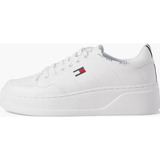 Tenis Tommy Grazie Blanco Original De Plataforma Para Dama