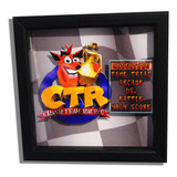 Crash Team Racing Cuadro 3d Bandicoot Ps1 Ps2 Retro Arte