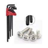 Jg Kit De Chave L Extra Longa Torx C/guia/furo T10 A T50 