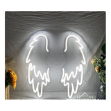 Letrero Led Neon Alas Angel Alto 90cm Luminoso