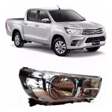 Optica Faro Hilux 2016 2017 2018 2019 Comando Electrico Der