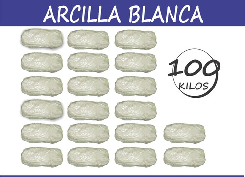 Arcilla Blanca Ceramica 100 Kilos P/ Ceramista Escultor