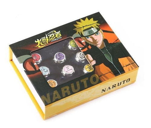 Set Anillos Naruto Shippuden Itachi Kakashi