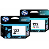 Combo Cartucho Hp 122 Negro + 122 Color Originales