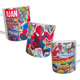 Taza Plastico Superheroe, Personaje Favorito - Personalizada