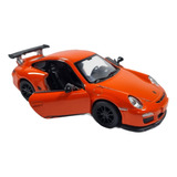 Porsche 911 Gt3 Rs 2010 Kinsmart Esc. 1:36 Color Naranja