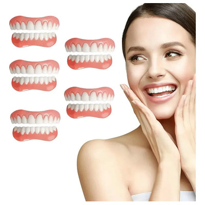 5×carillas Profesionales Brillantes De Silicona Para Dientes
