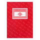Libro De Actas Composición 200 Hojas Rem Color Rojo