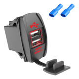 Cargador Usb 12v / 24v Embutir Toma Doble Auto 3.1a