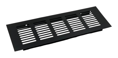 Rejilla Ventilacion 22.5 X 8cm Negro Mate Mueble