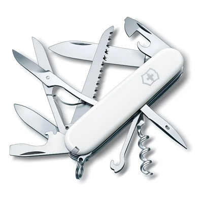 Navaja Multiherramienta Huntsman de 15 usos Victorinox 137137 color blanco | Meses sin interés