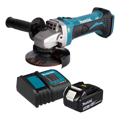 Miniesmeril Makita 1 Bateria De 5.0 Amperes Y Cargador Color Azul | Envío gratis