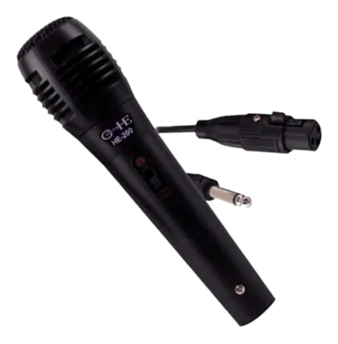 Microfono Dinamico Profesional He-200 Plug 6.5mm