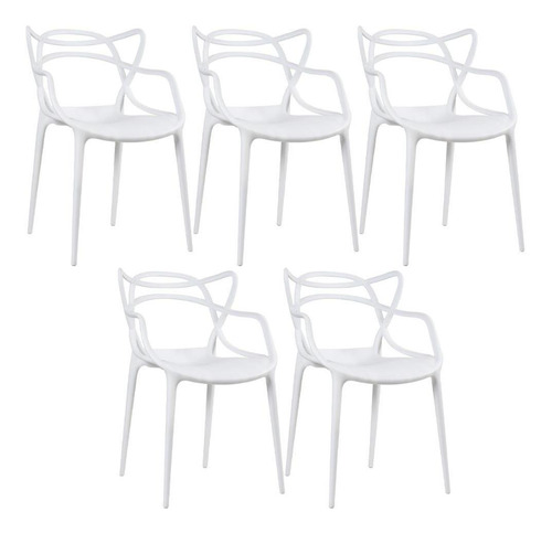 5 X Cadeiras Allegra Ana Maria Cozinha Jantar Cor Da Estrutura Da Cadeira Branco