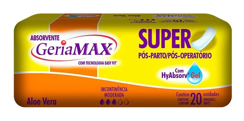 Kit 60 Absorventes Geriátrico Pós Parto Operatório Geriamax