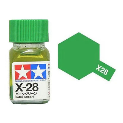 Tinta X28 Enamel Park Green 10ml Tamiya 80028 Tamiya